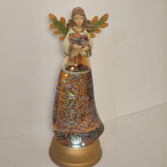 Angel‎ Illuminated  Glitter Globe fruit basket - Picture 1 of 6